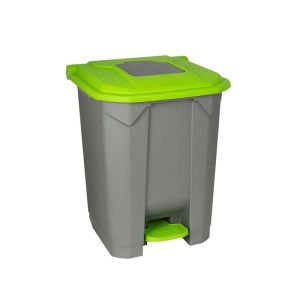 Кош Planet с разделение, с педал, 30 L, сив/зелен, 445 x 405 x 425 cm