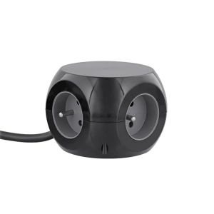 TNB USB хъб PSBALLBK, мултифункционален, 2 в 1, 3 порта, черен