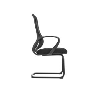 Посетителски стол RFG Mojito M, дамаска и меш, метална основа, до 120 kg, черен