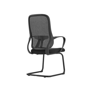 Посетителски стол RFG Mojito M, дамаска и меш, метална основа, до 120 kg, черен