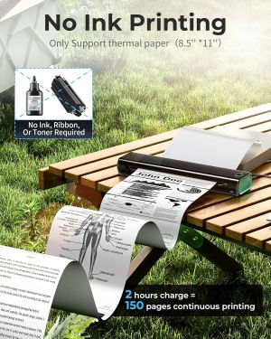 Phomemo Мобилен принтер M08F-BKG, A4