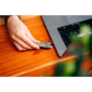 Verbatim USB флаш памет Dual QuickStick, USB Type A/Type C, 128 GB
