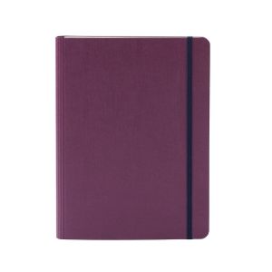 Fabriano Тетрадка Ecoqua+, A5, картонена корица, със скрита спирала, 70 листа, лилава