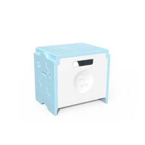 Табуретка RFG Funny, за съхранение, пластмасова, 300 х 400 х 370 mm, светлосиня, 6 броя в комплект