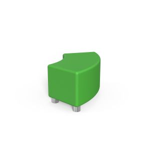 Табуретка RFG Curve, екокожа, 90 х 90 х 43 cm, зелена