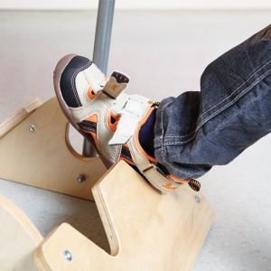 Събувалка за обувки Beleduc, дървена, с дръжка, 40 х 39 х 60 cm