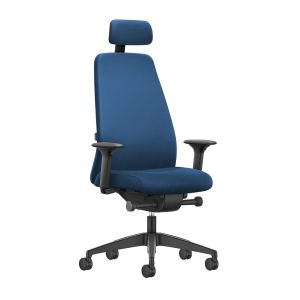 Ергономичен стол Interstuhl Every EV119, текстил, Synchronous механизъм, полиамидна основа, светлосин