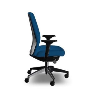 Ергономичен стол Interstuhl Every EV116, текстил, Synchronous механизъм, полиамидна основа, тъмносин