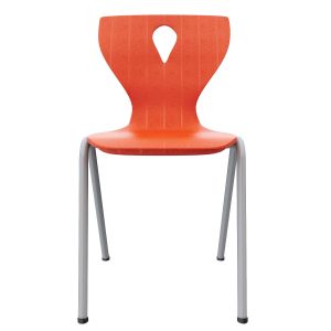 Ученически стол RFG Acrux, над VIII клас, до 120 kg, метални крака, червен, сглобена мостра