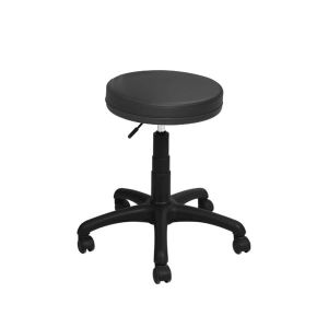 Офис стол RFG-табуретка Twist Black, екокожа, до 120 kg, черен