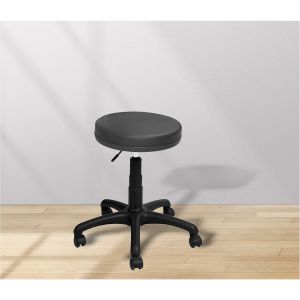 Офис стол RFG-табуретка Twist Black, екокожа, до 120 kg, черен