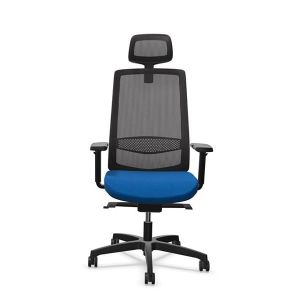 Ергономичен стол Rim Victory VI 1401, Synchronous ST2 механизъм, до 120 kg, син, сглобена мостра