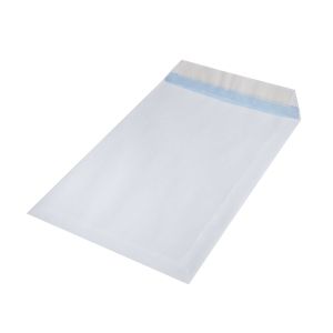 Top Office Плик, C4, 229 x 324 mm, хартиен, със самозалепваща лента, бял, 250 броя