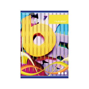 Тетрадка, A4, каре, офсетова хартия, мека корица, със спирала, 80 листа