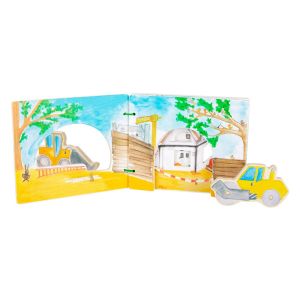 Small Foot Книжка Строителна площадка, интерактивна, дървена