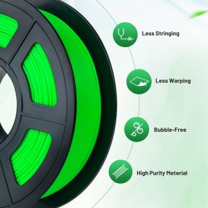 Филамент за 3D принтер, PLA+, 1.75 mm, 1 kg, жълт