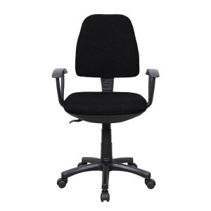 Офис стол Work@Smart, текстил, до 120 kg, черен