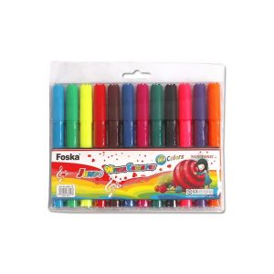 Foska Флумастери Jumbo, 12 цвята