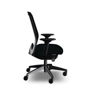 Ергономичен стол Interstuhl Every EV216, текстил, Synchronous механизъм, полиамидна основа, черен