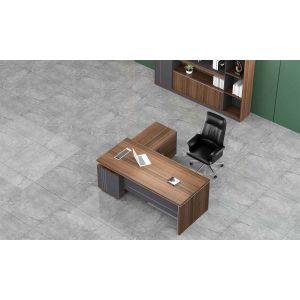 Бюро RFG Chicago, с шкаф, 1400 х 1400 х 750 mm, ПДЧ 25 mm, дъб Рейн и тъмносиво