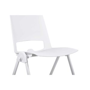 Посетителски стол RFG Sweet White, полипропилен, до 120 kg, бял, 4 броя в комплект