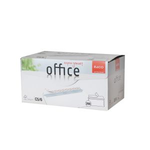 Elco Пощенски плик, C6/5, 114 х 229 mm, 80 g, прав капак със самозалепваща лента, бял, 200 броя