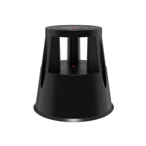 Степ Twin - стълба, на колела, до 150 kg, черна