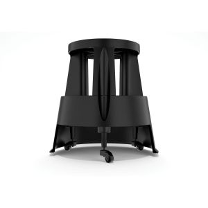 Степ Twin - стълба, на колела, до 150 kg, черна