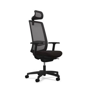 Ергономичен стол Rim Victory VI 1401, Synchronous ST2 механизъм, до 120 kg, черен