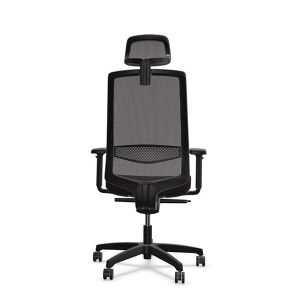 Ергономичен стол Rim Victory VI 1401, Synchronous ST2 механизъм, до 120 kg, черен