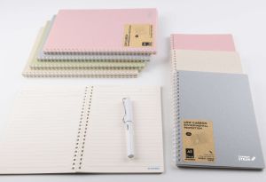 Sworld Тетрадка Wheat Straw, А5, със спирала, 60 листа, бяла