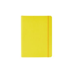 Fabriano Тетрадка Ecoqua+, A5, картонена корица, със скрита спирала, 70 листа, жълта