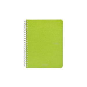 Fabriano Тетрадка Ecoqua, A4, картонена корица, със спирала, 70 листа, лайм
