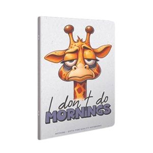 Gipta Тетрадка Nothing A4, бяла хартия, широки редове, PP корица, 60 листа