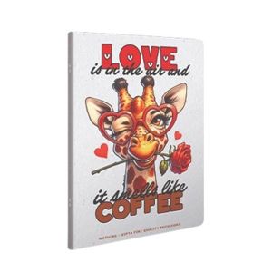 Gipta Тетрадка Nothing A4, бяла хартия, широки редове, PP корица, 60 листа