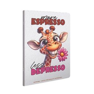 Gipta Тетрадка Nothing A4, бяла хартия, широки редове, PP корица, 60 листа