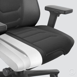 Ергономичен стол Interstuhl TF118 24/7, екокожа и текстил, Synchronous механизъм, до 150 kg, черен