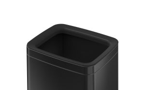 Кош за отпадъци Eko Laguna, без капак, 8 L, черен, 23 х 18 х 35 cm