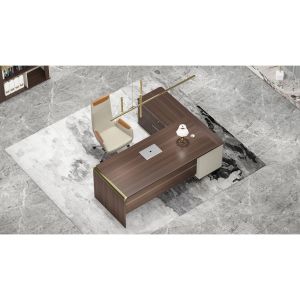 Бюро RFG Lisabon, с контейнер, 1400 х 600 х 760 mm, ПДЧ 25 mm, дъб и сиво