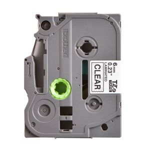 Лента Brother TZE111, 6 mm, черен печат върху прозрачна лента