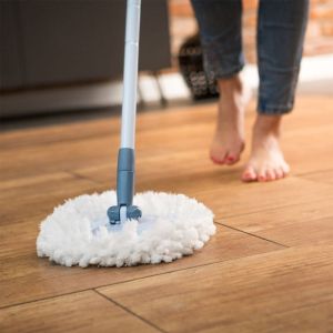 Комплект за почистване на под York Rotary, включващ кофа 13 L с изстисквач, кръгъл моп, плосък моп и дръжка