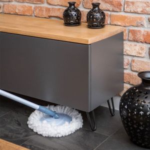 Комплект за почистване на под York Rotary, включващ кофа 13 L с изстисквач, кръгъл моп, плосък моп и дръжка