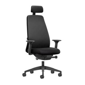 Ергономичен стол Interstuhl Every EV119, текстил, Synchronous механизъм, полиамидна основа, черен