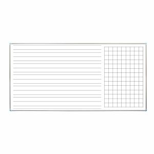 Office 1 Бяла дъска, магнитна, разчертана, 120 x 240 cm