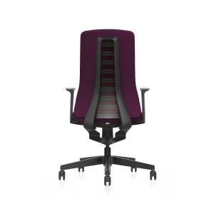 Ергономичен стол Interstuhl PU113, Smart-Spring механизъм, черно-лилав