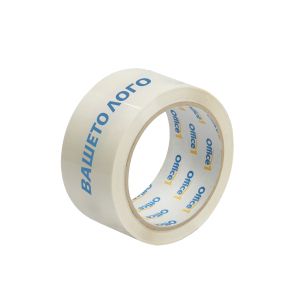 Тиксо, опаковъчно, 48 mm x 66 m, бяло, с два цвята печат