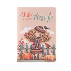 Gipta Тетрадка Think, A4, кремава хартия, широки редове, картонена корица, 60 листа