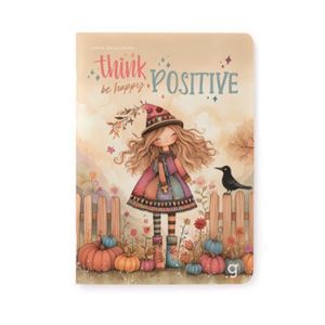 Gipta Тетрадка Think, A4, кремава хартия, широки редове, картонена корица, 60 листа